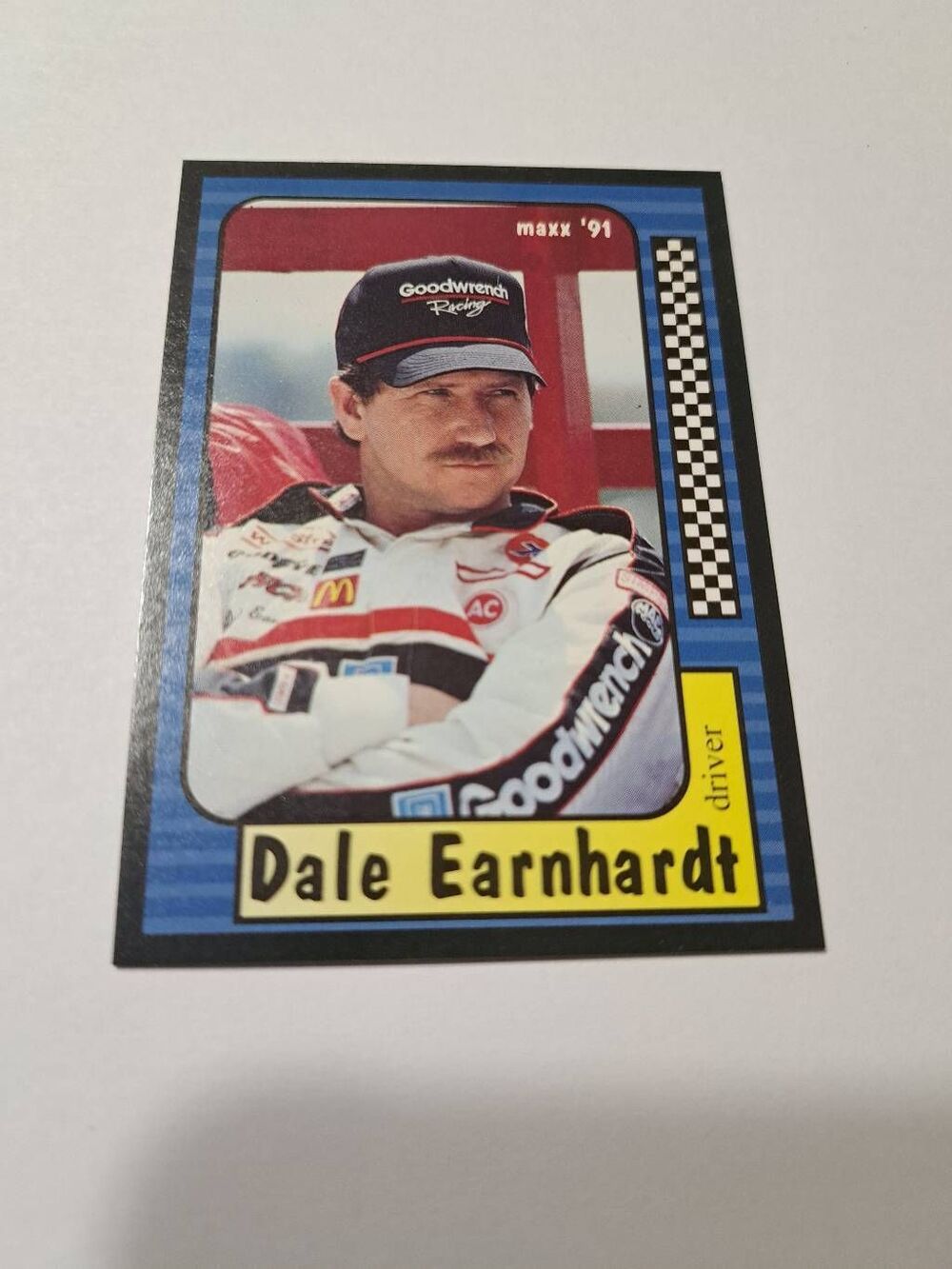 Vintage 1991 Maxx Dale Earnhardt Intimidator #3  Trading Card Race Car Nascar